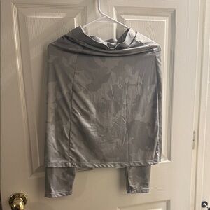 Women’s Lightweight Gray Camo Cover-Up